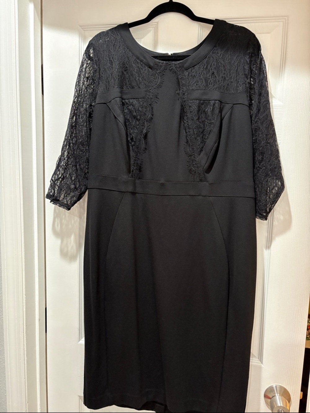 Lane Bryant Black Lace Midi Dress